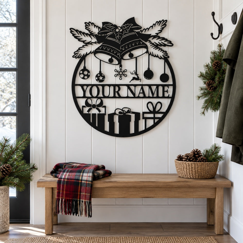 Personalized Metal Wall Art - Christmas Gift