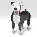 Full-body view of the American Pit Bull Terrier dog planter