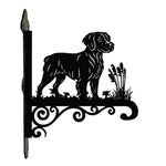 Brittany metal hanging basket bracket mounted on outdoor wall for plant decoration