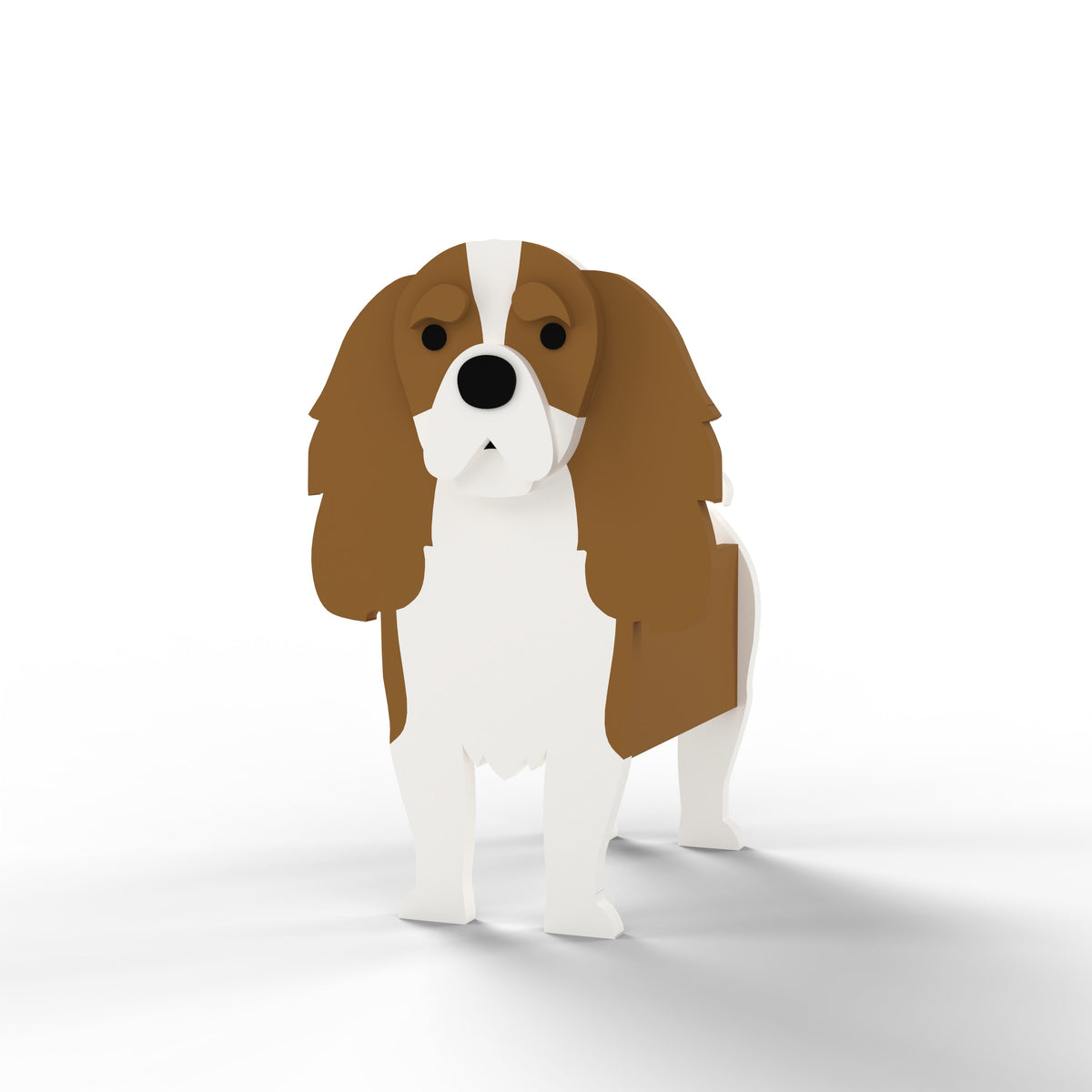 Full-body view of the Cavalier King Charles Spaniel dog planter