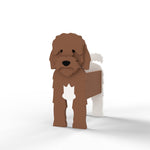 Full-body view of the Cockapoo dog planter