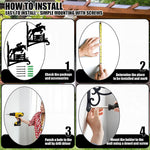 Equestrian show jumping metal hanging basket bracket mounted on outdoor wall for plant decoration