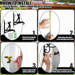 Golf player swinging metal hanging basket bracket mounted on outdoor wall for plant decoration
