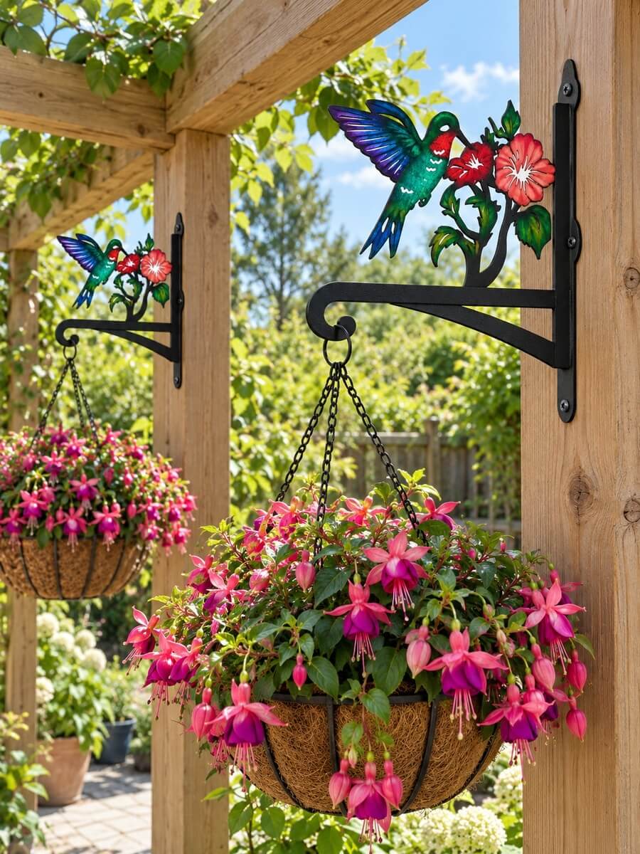 Hanging Basket Bracket Customer Photo