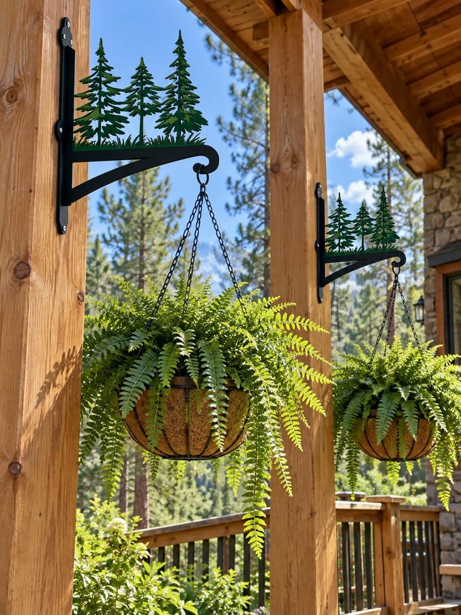 Hanging Basket Bracket Customer Photo