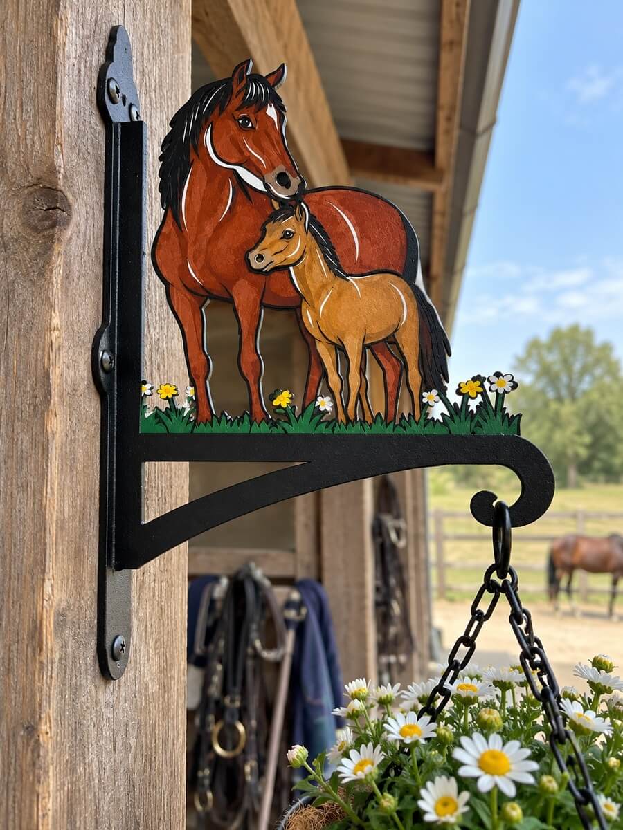Hanging Basket Bracket Customer Photo