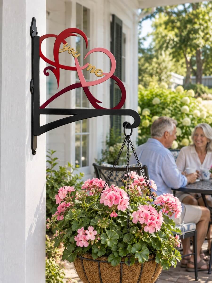 Hanging Basket Bracket Customer Photo