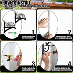 Merry christmas metal hanging basket bracket mounted on outdoor wall for plant decoration
