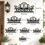 Personalized Initial Name Monogram metal wall sign displayed on the wall