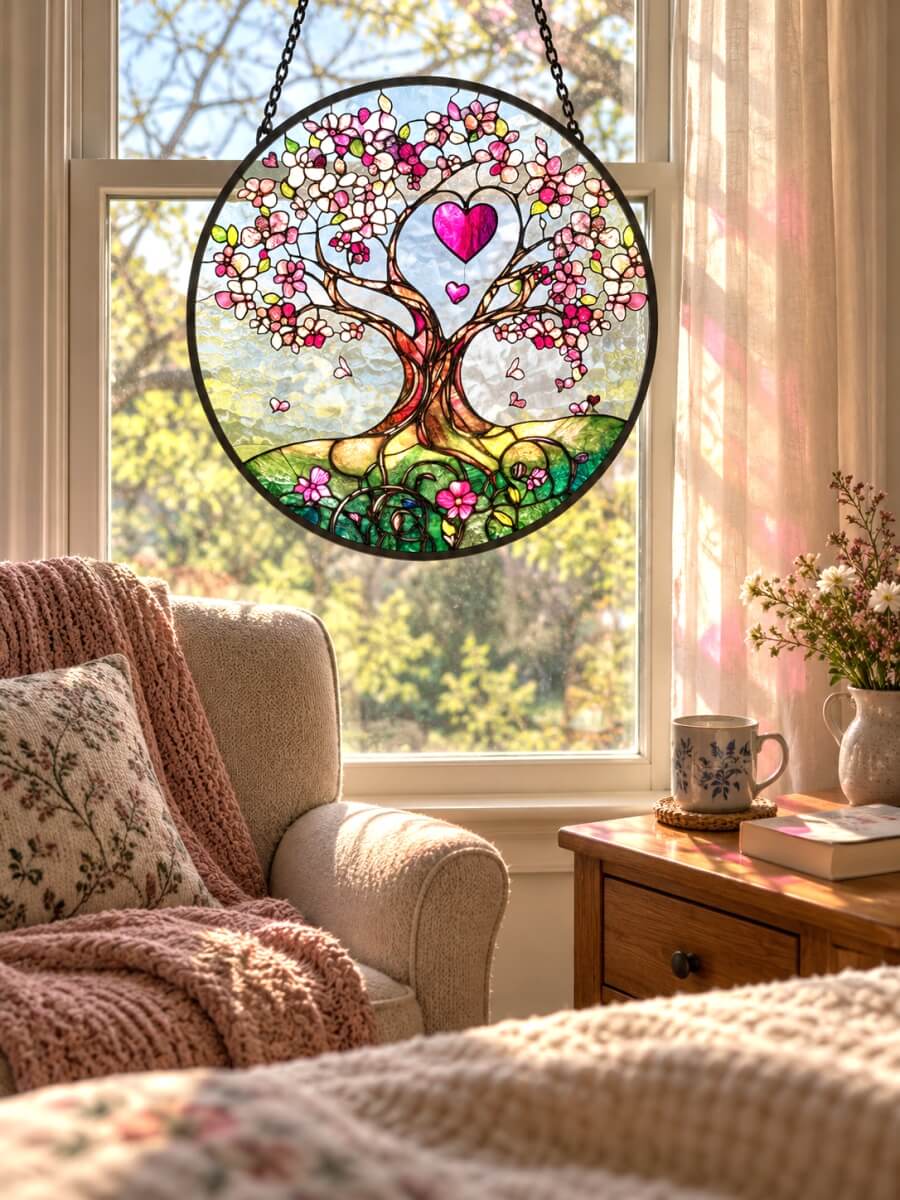 Stained Glass Suncatcher Customer Photo