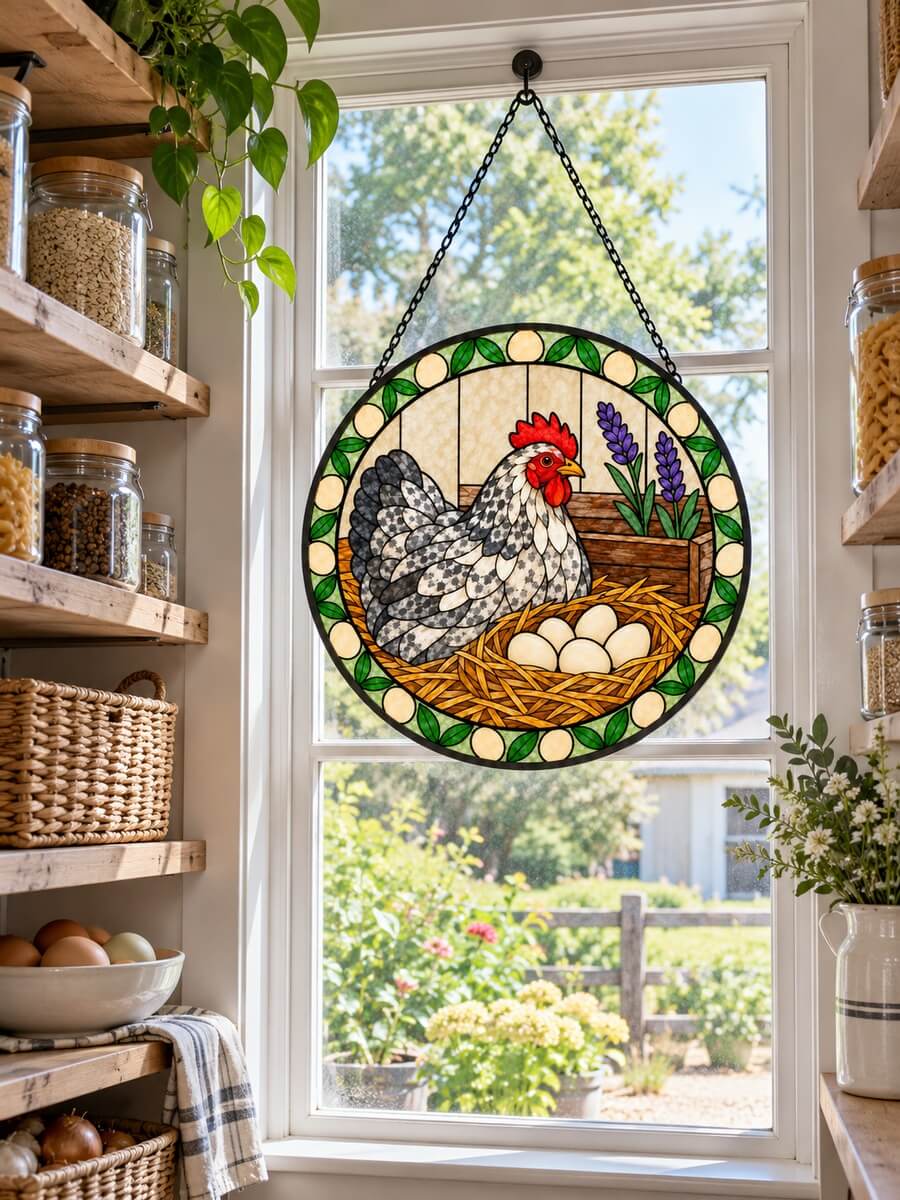 Stained Glass Suncatcher Customer Photo