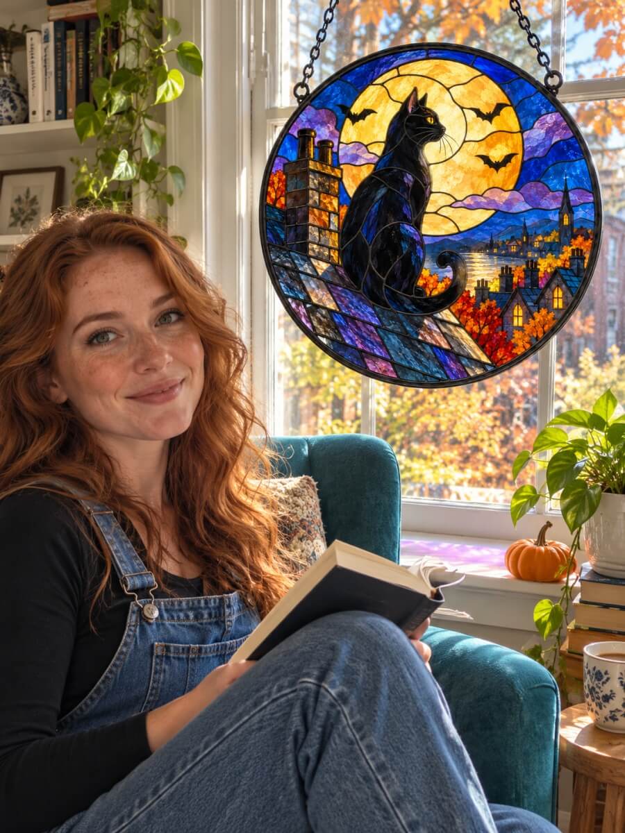 Stained Glass Suncatcher Customer Photo