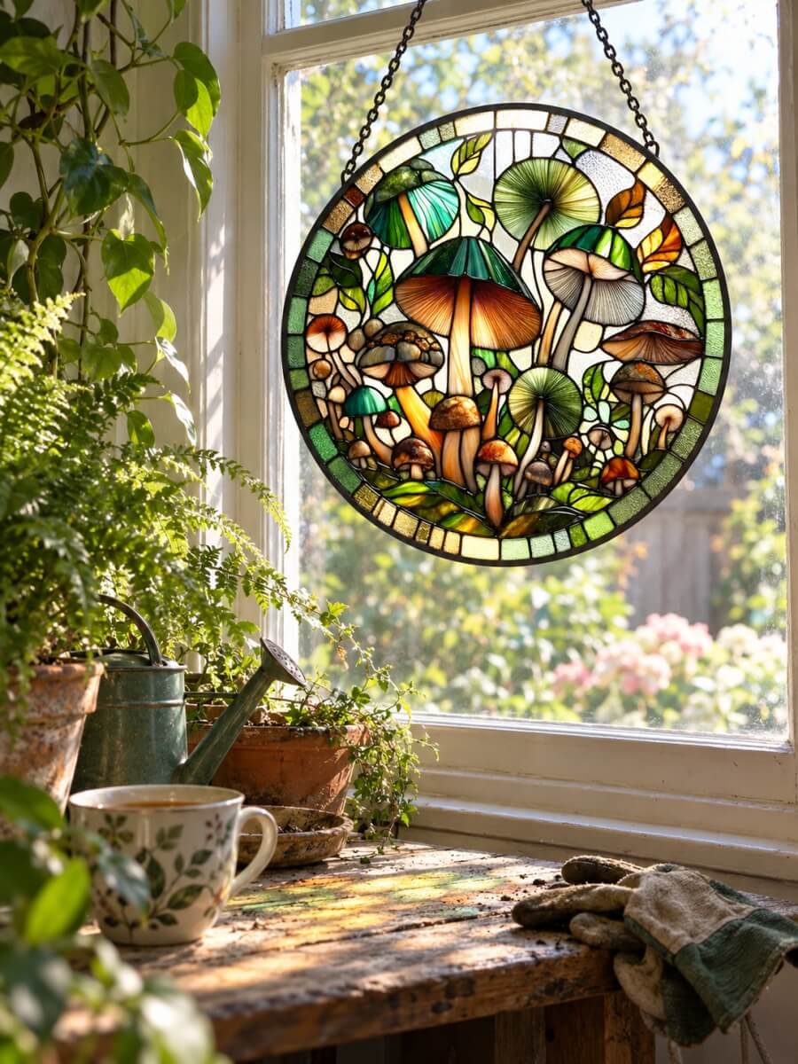 Stained Glass Suncatcher Customer Photo
