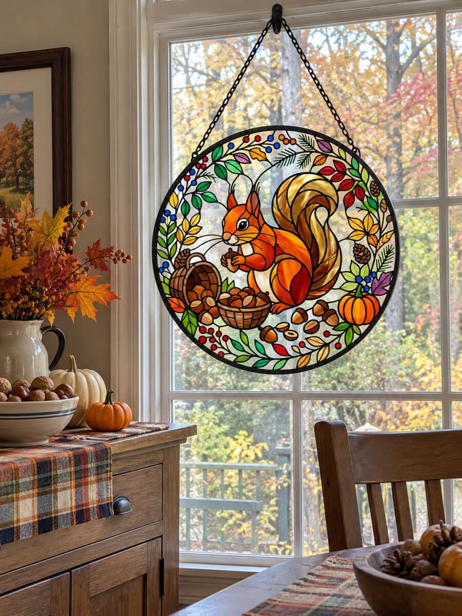 Stained Glass Suncatcher Customer Photo