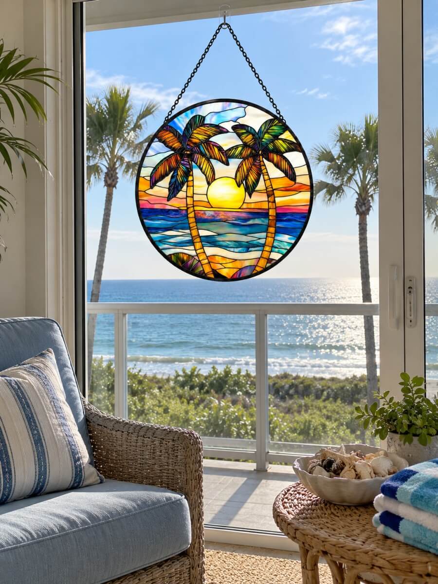 Stained Glass Suncatcher Customer Photo